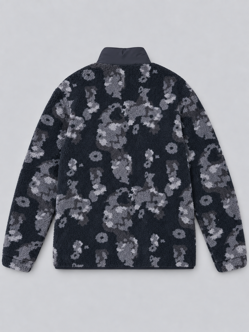 TNBG. Teddy Fleece Jacket Flowers Black
