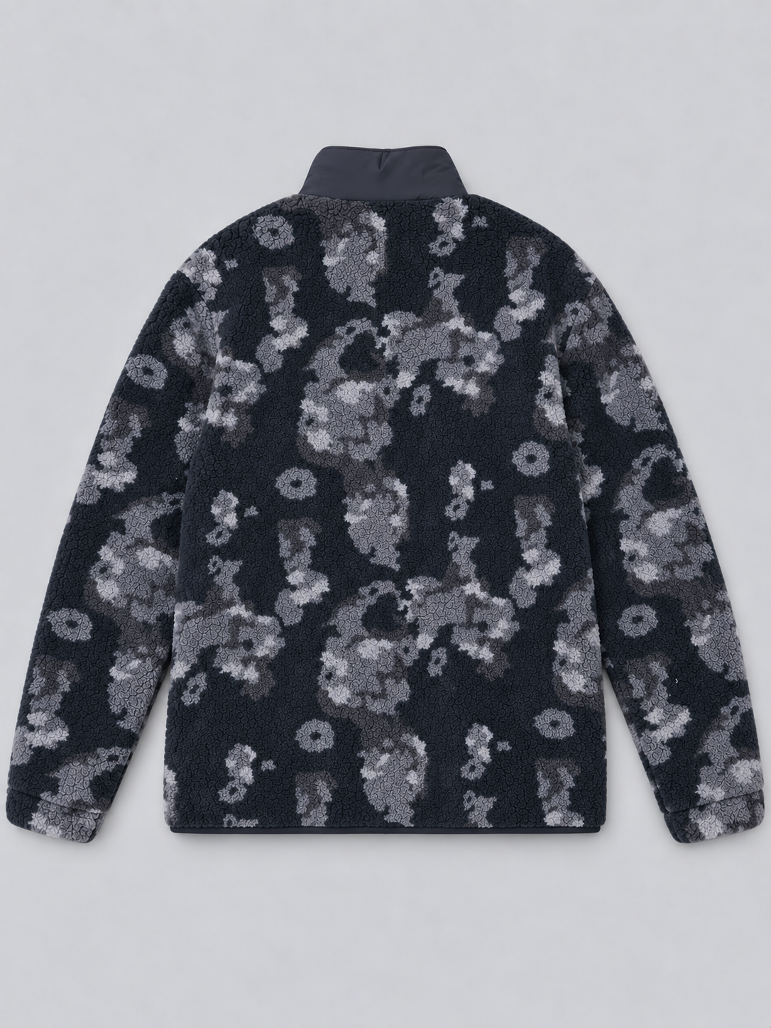 TNBG. Teddy Fleece Jacket Flowers Black