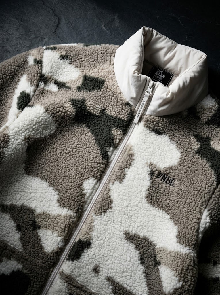 TNBG. Teddy Fleece Jacket Camouflage