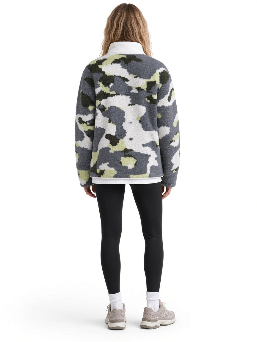 TNBG. Teddy Fleece Jacket Camouflage