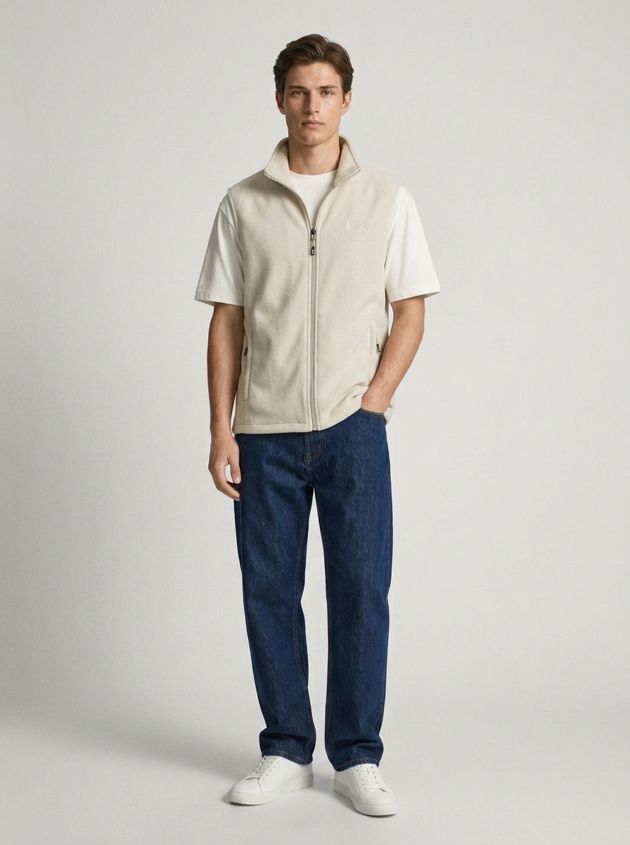 TNBG. Fleece Vest Tofu