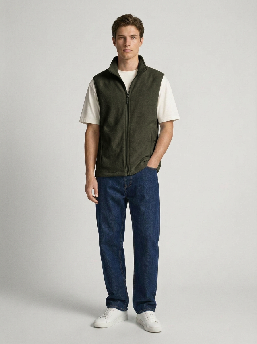 TNBG. Fleece Vest Olive