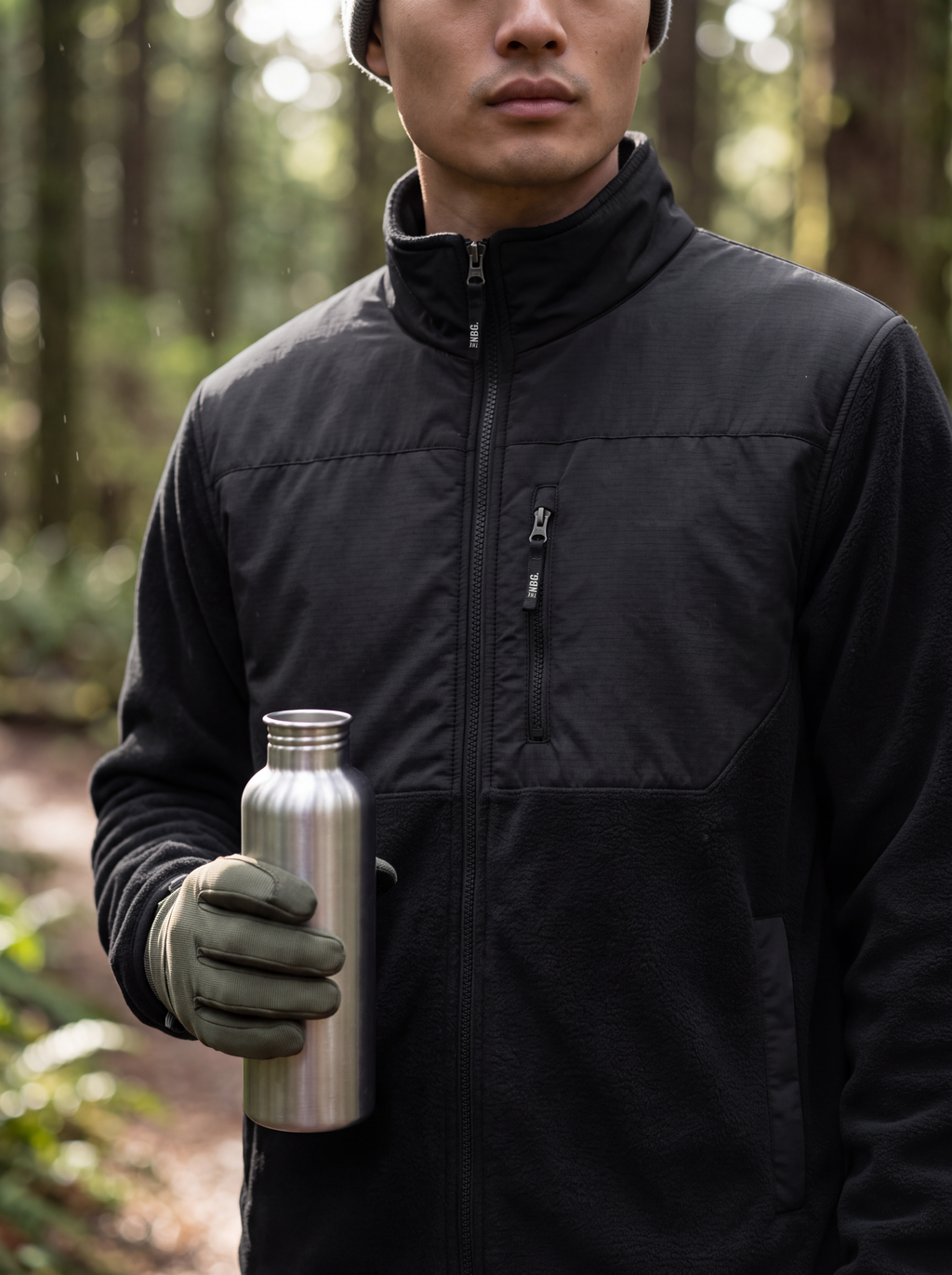 TNBG. Fleece Jacket Black