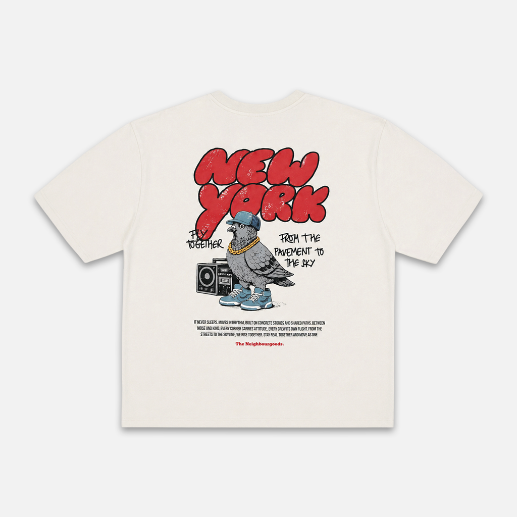 New York Pigeon Oversize T-Shirt