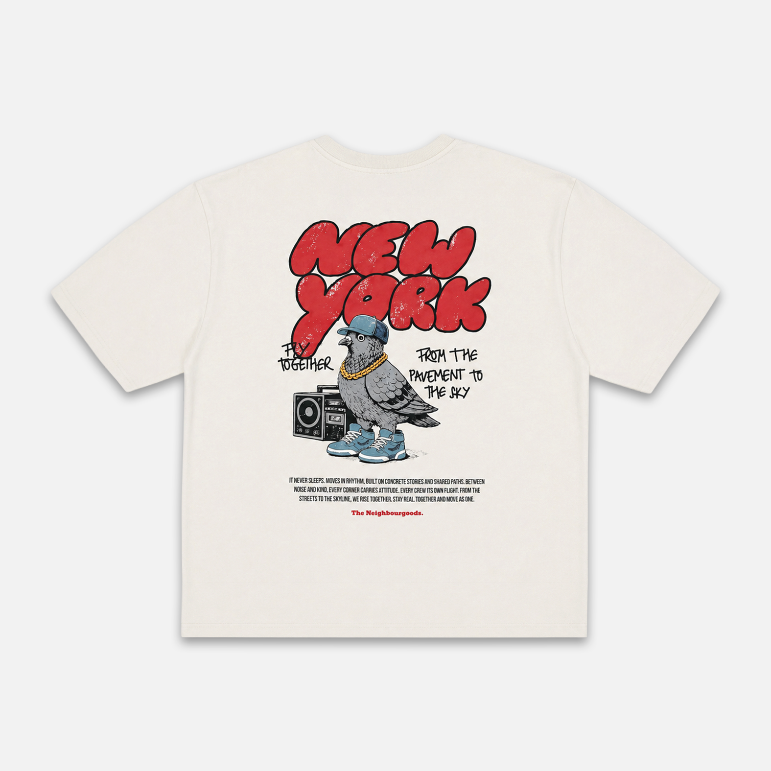 New York Pigeon Oversize T-Shirt