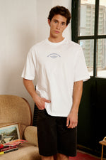 Lade das Bild in den Galerie-Viewer, T-SHIRT WEISS MIT GOOD NEIGHBOUR PRINT
