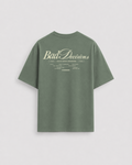 Bad Decisions Heavy Oversize T-Shirt Agave Green