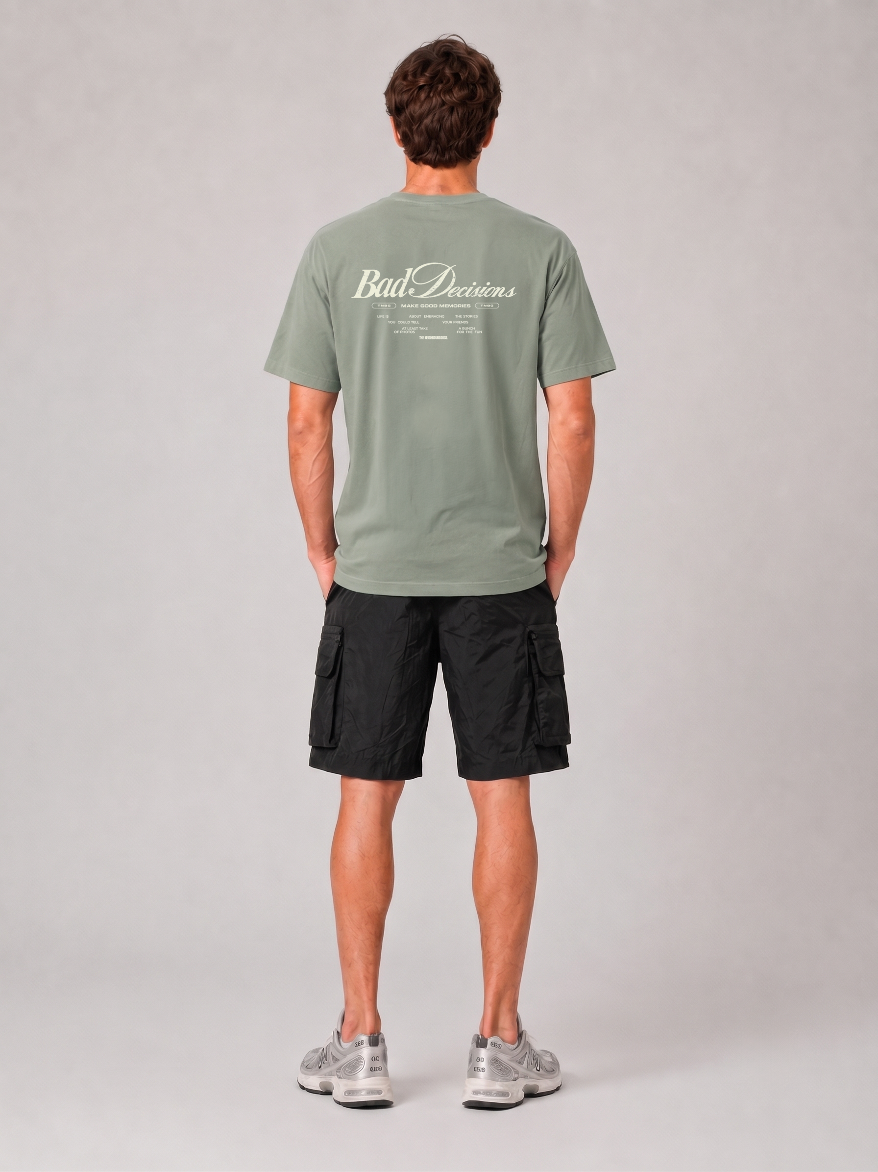 Bad Decisions Heavy Oversize T-Shirt Agave Green