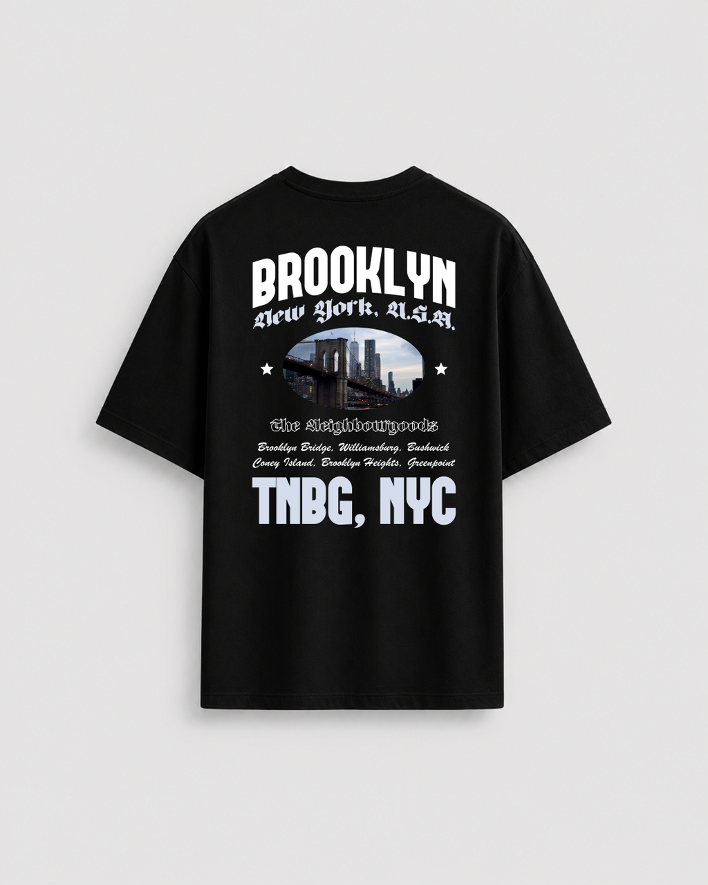 Brooklyn Heavy Oversize T-Shirt Black