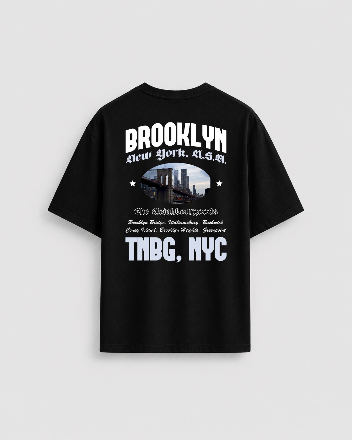 Brooklyn Heavy Oversize T-Shirt Black