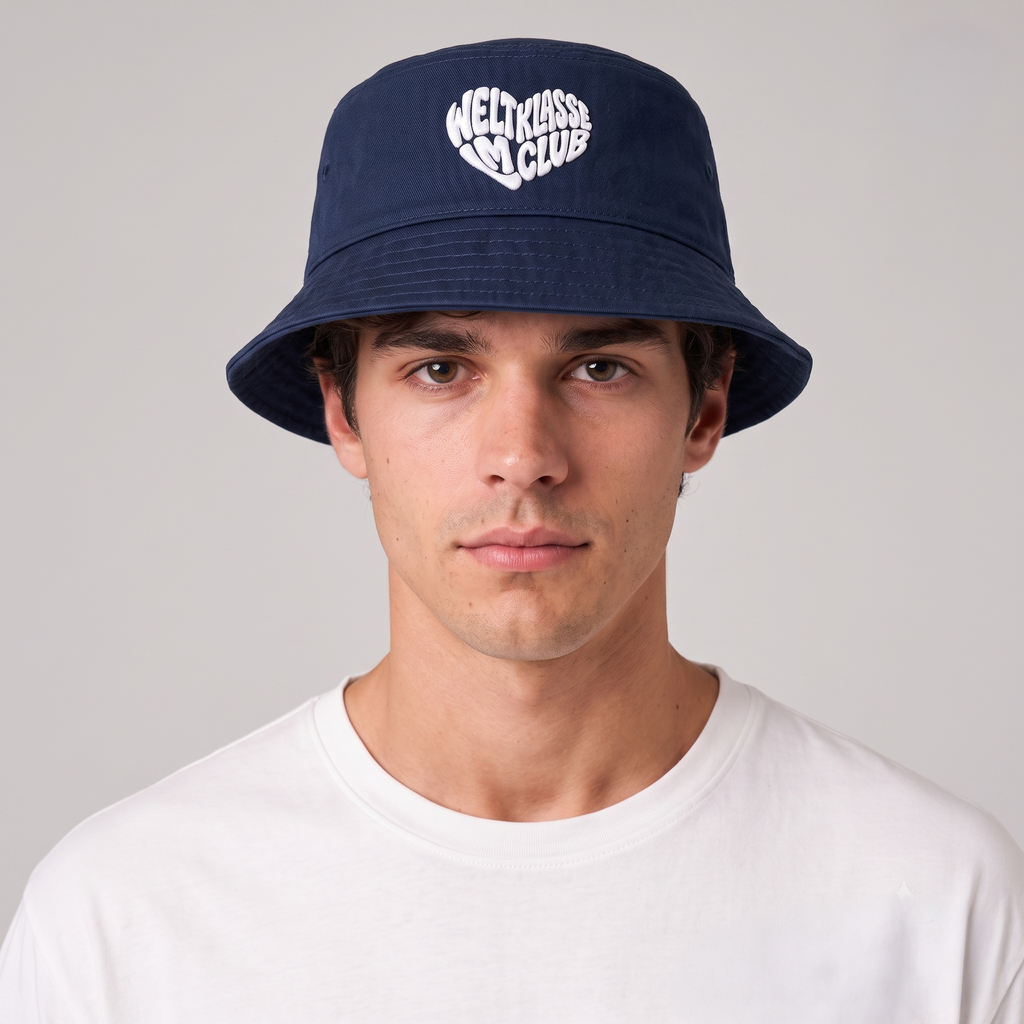 Weltklasse Heart Bucket Hat Navy