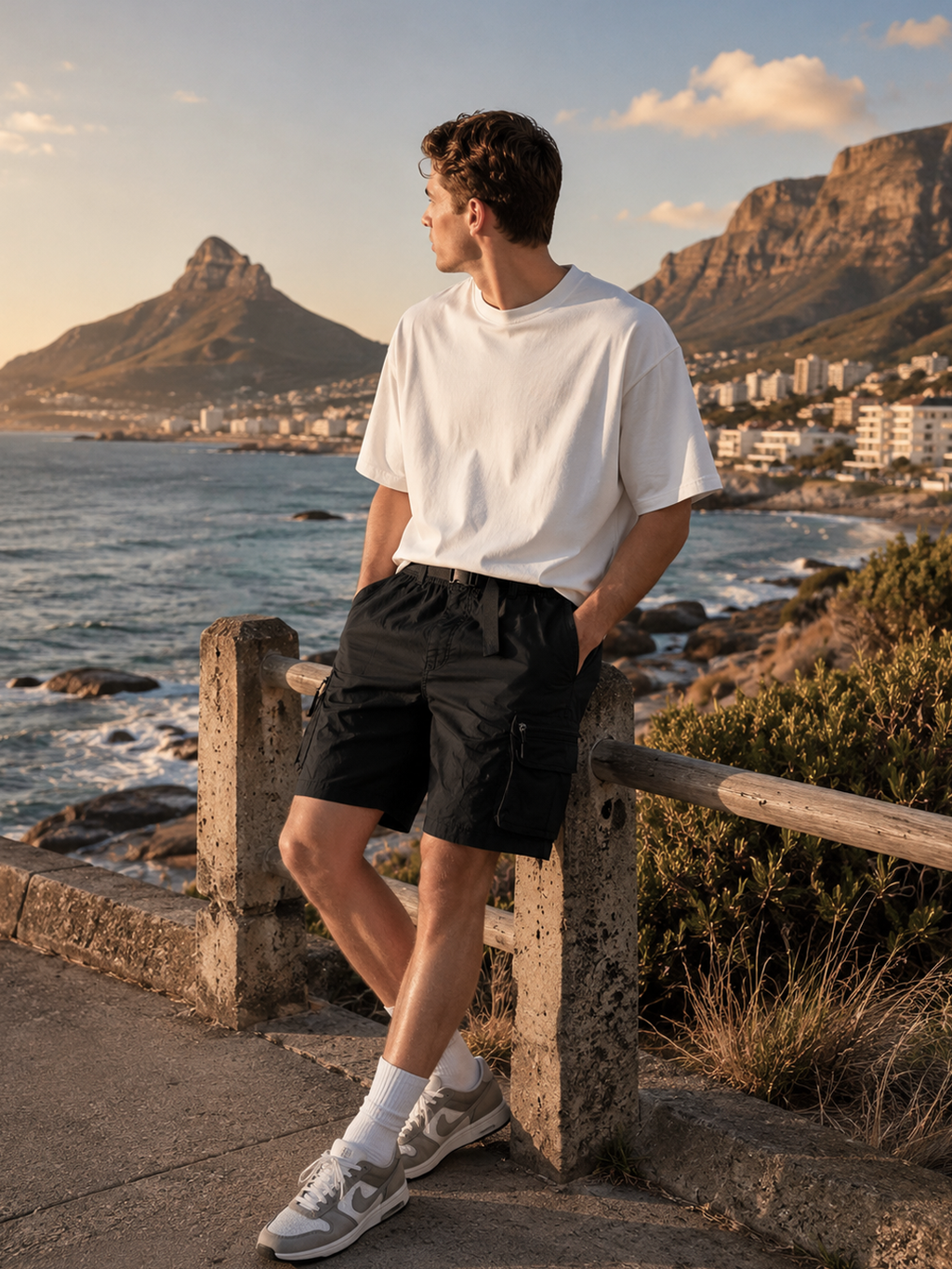 Tech Cargo Shorts Black