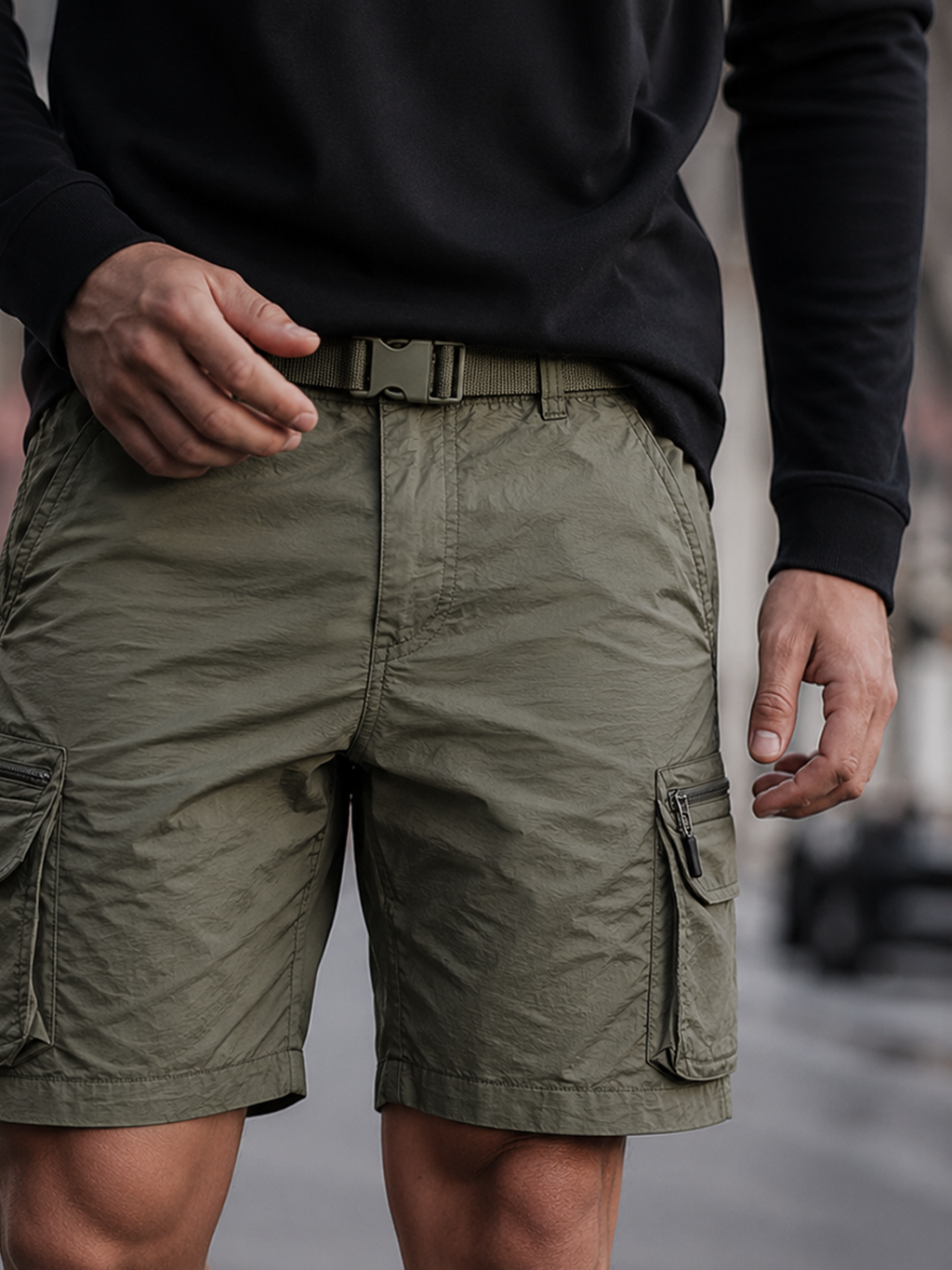 Tech Cargo Shorts Olive