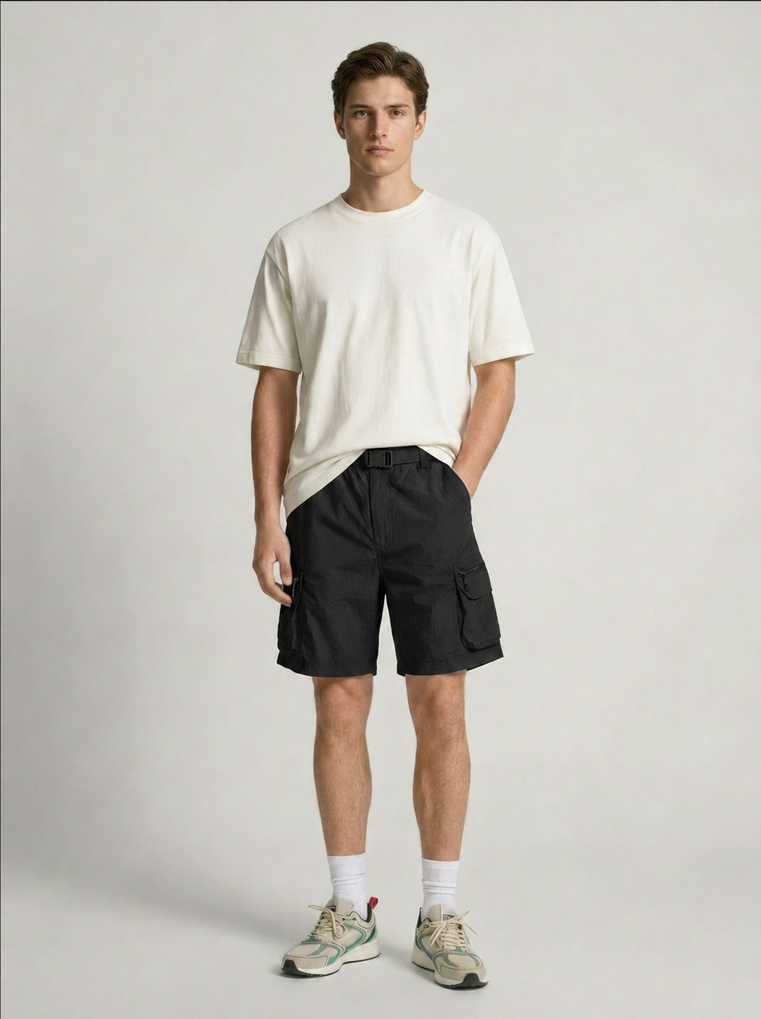 Tech Cargo Shorts Black