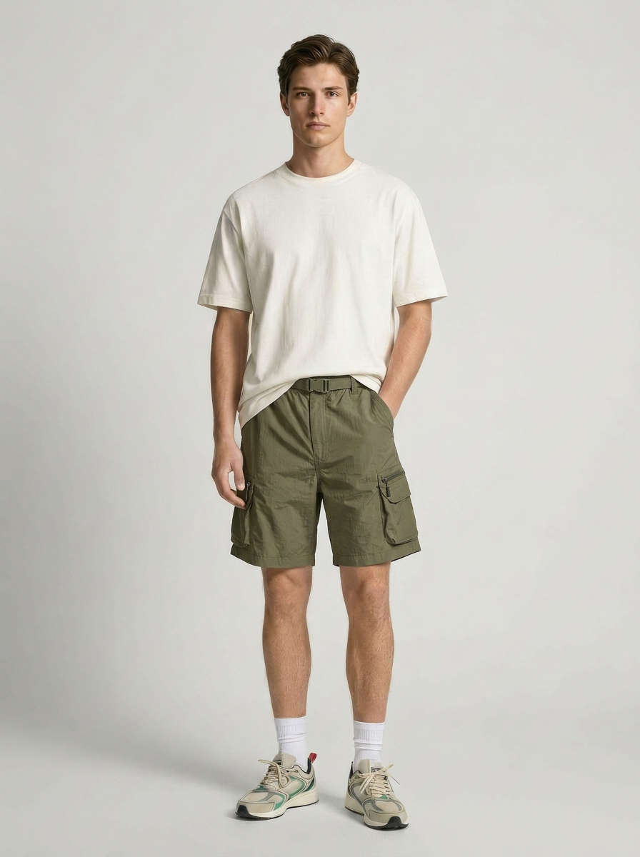 Tech Cargo Shorts Olive