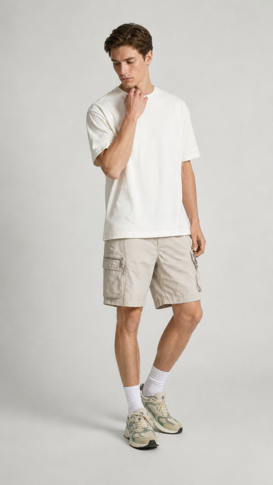 Tech Cargo Shorts Stone