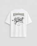 Cheetah Race Heavy Oversize T-Shirt White