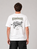Cheetah Race Heavy Oversize T-Shirt White