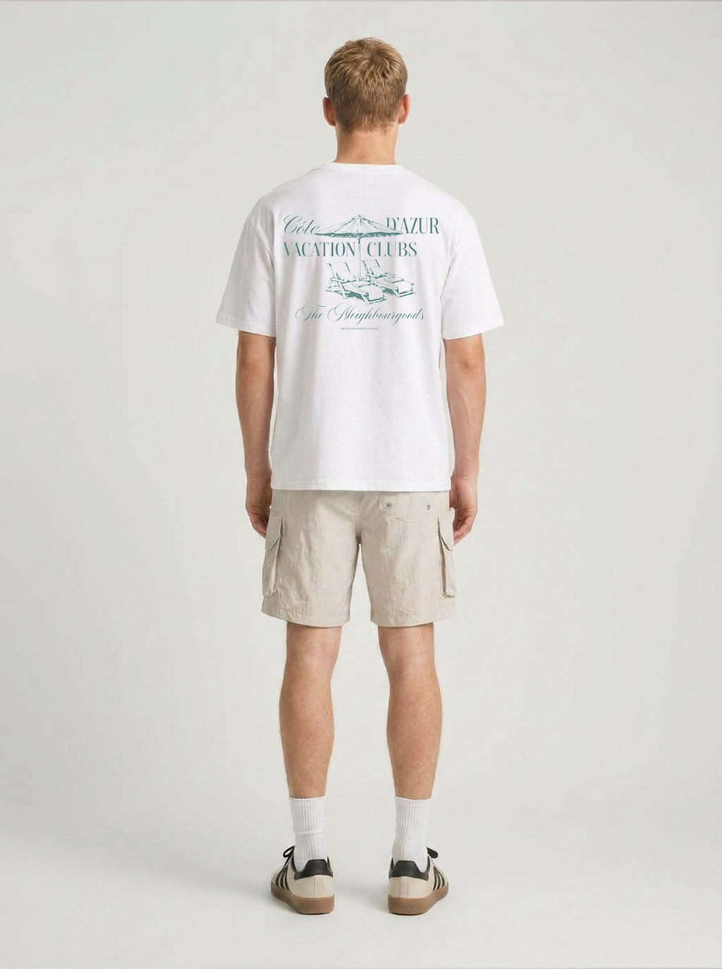 Côte d'Azur Club Heavy Oversize T-Shirt White
