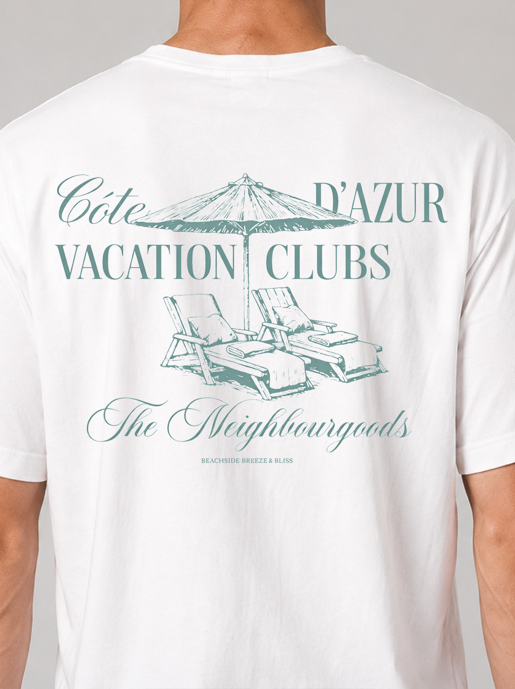 Côte d'Azur Club Heavy Oversize T-Shirt White