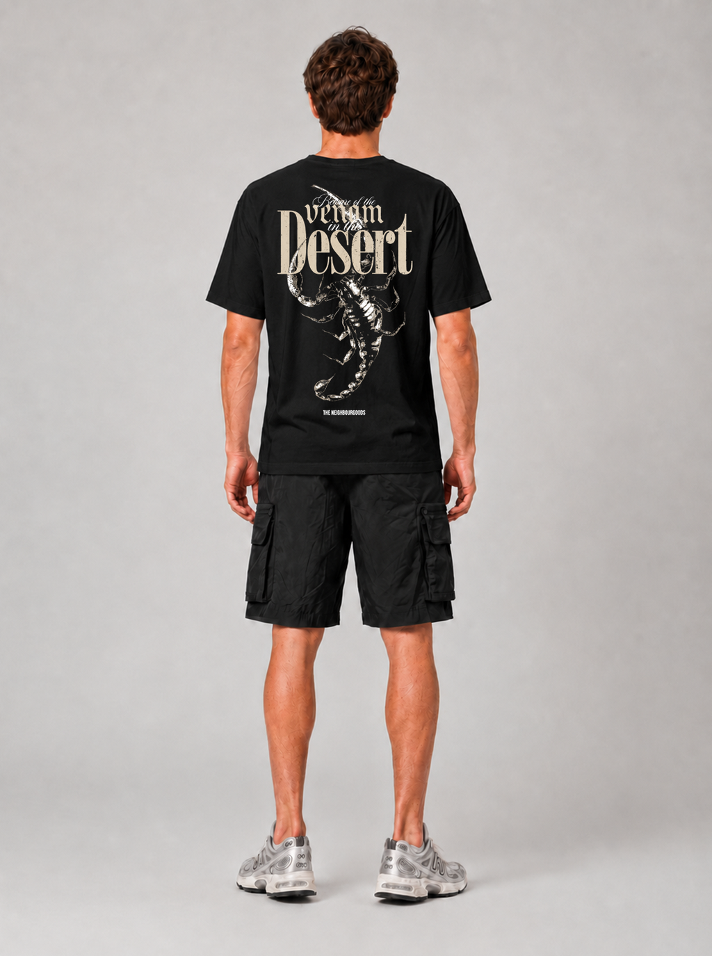 Desert Scorpion Heavy Oversize T-Shirt Black
