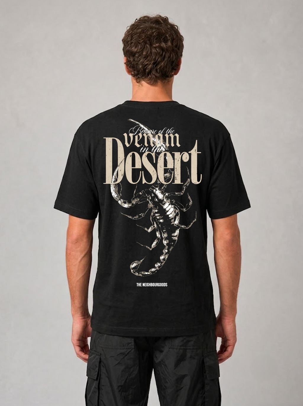 Desert Scorpion Heavy Oversize T-Shirt Black