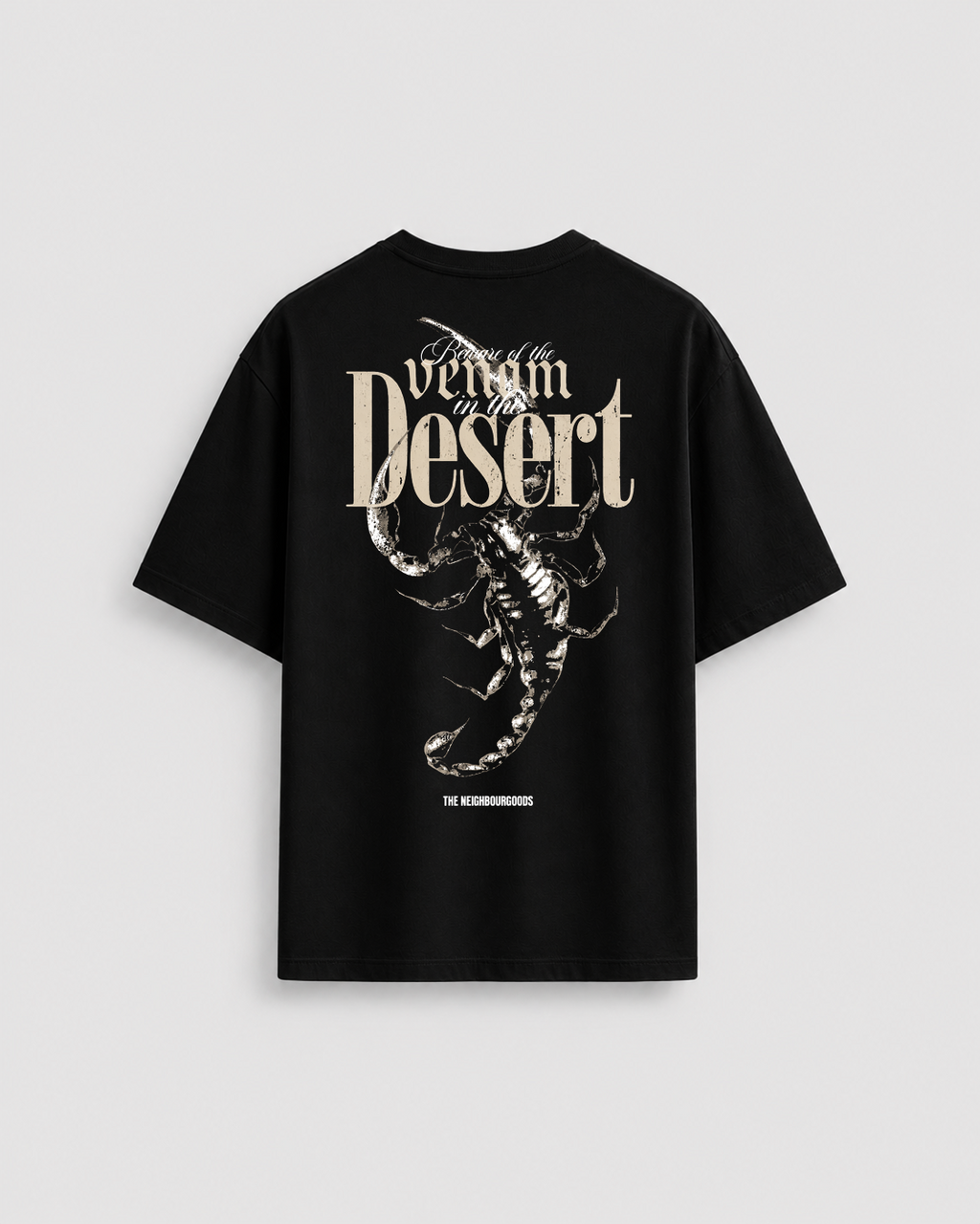 Desert Scorpion Heavy Oversize T-Shirt Black