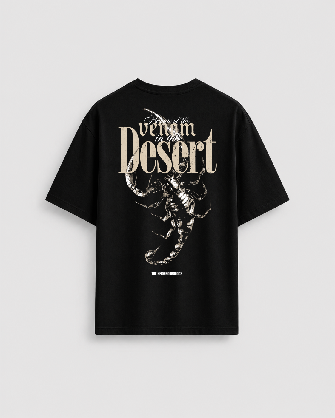 Desert Scorpion Heavy Oversize T-Shirt Black