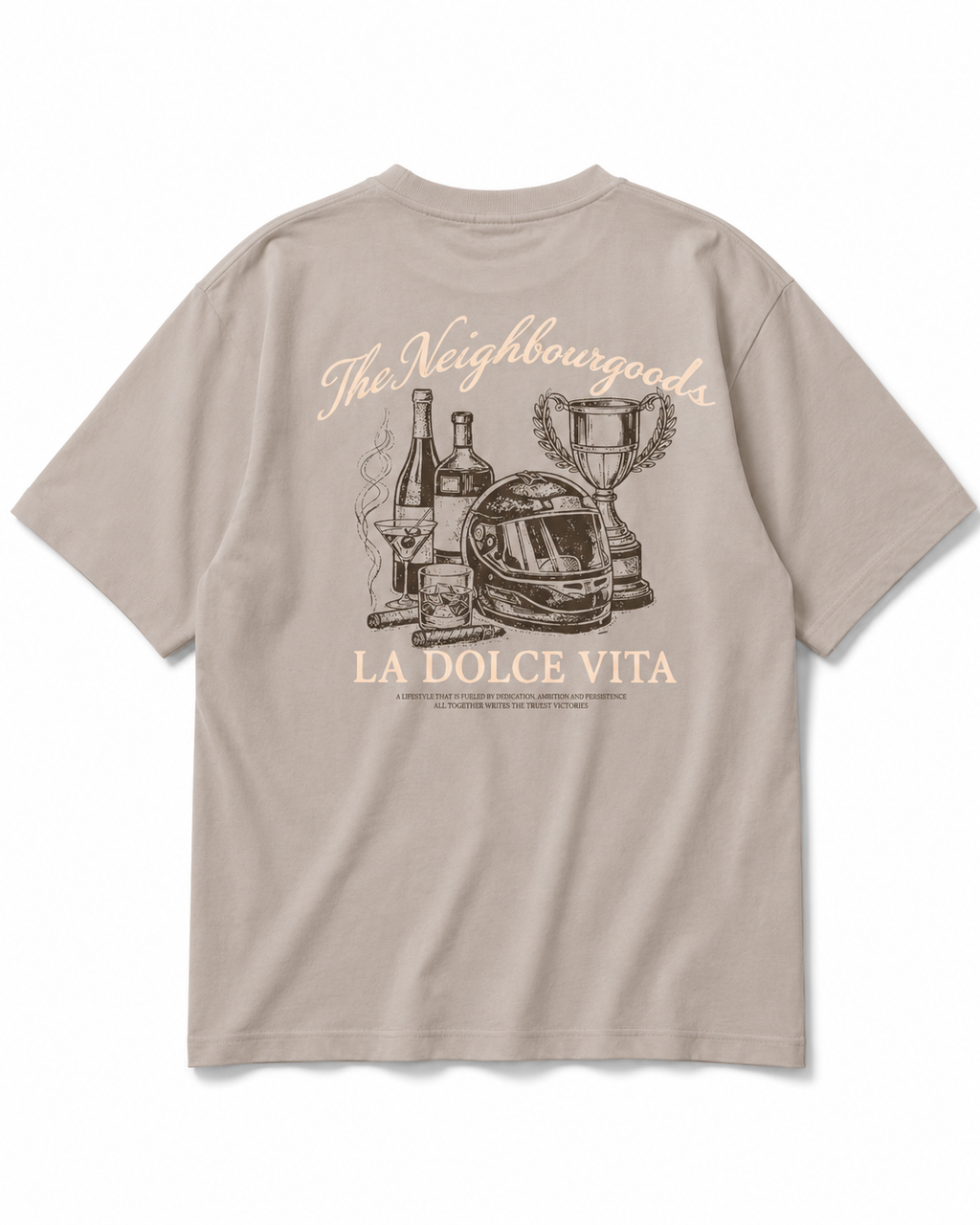 Dolce Vita Heavy Oversize T-Shirt Dusty Mud