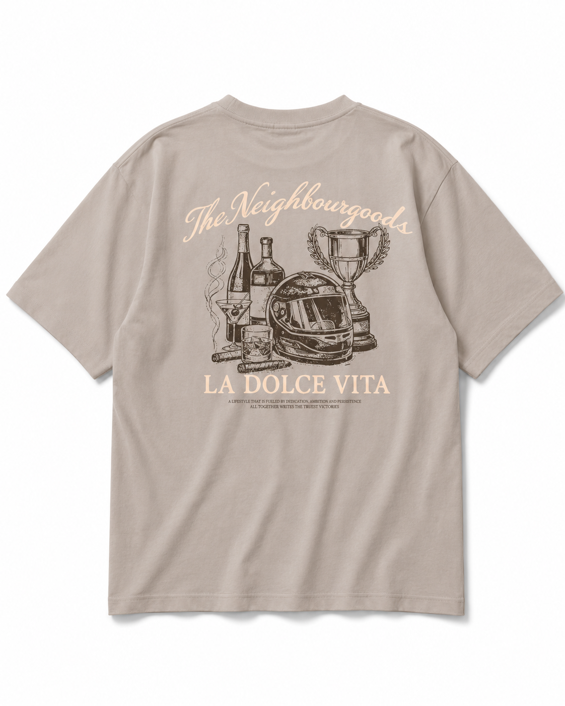 Dolce Vita Heavy Oversize T-Shirt Dusty Mud
