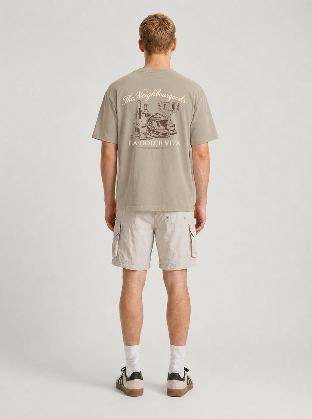 Dolce Vita Heavy Oversize T-Shirt Dusty Mud