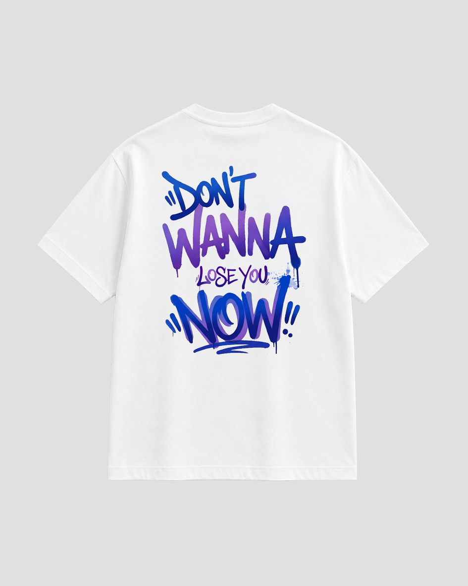 Don´t wanna lose you now Tag T-Shirt white