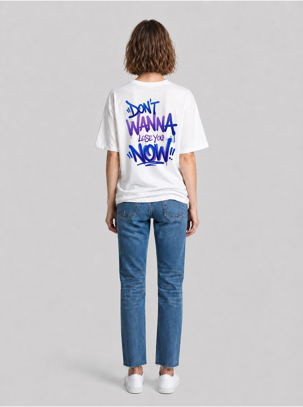 Don´t wanna lose you now Tag T-Shirt white