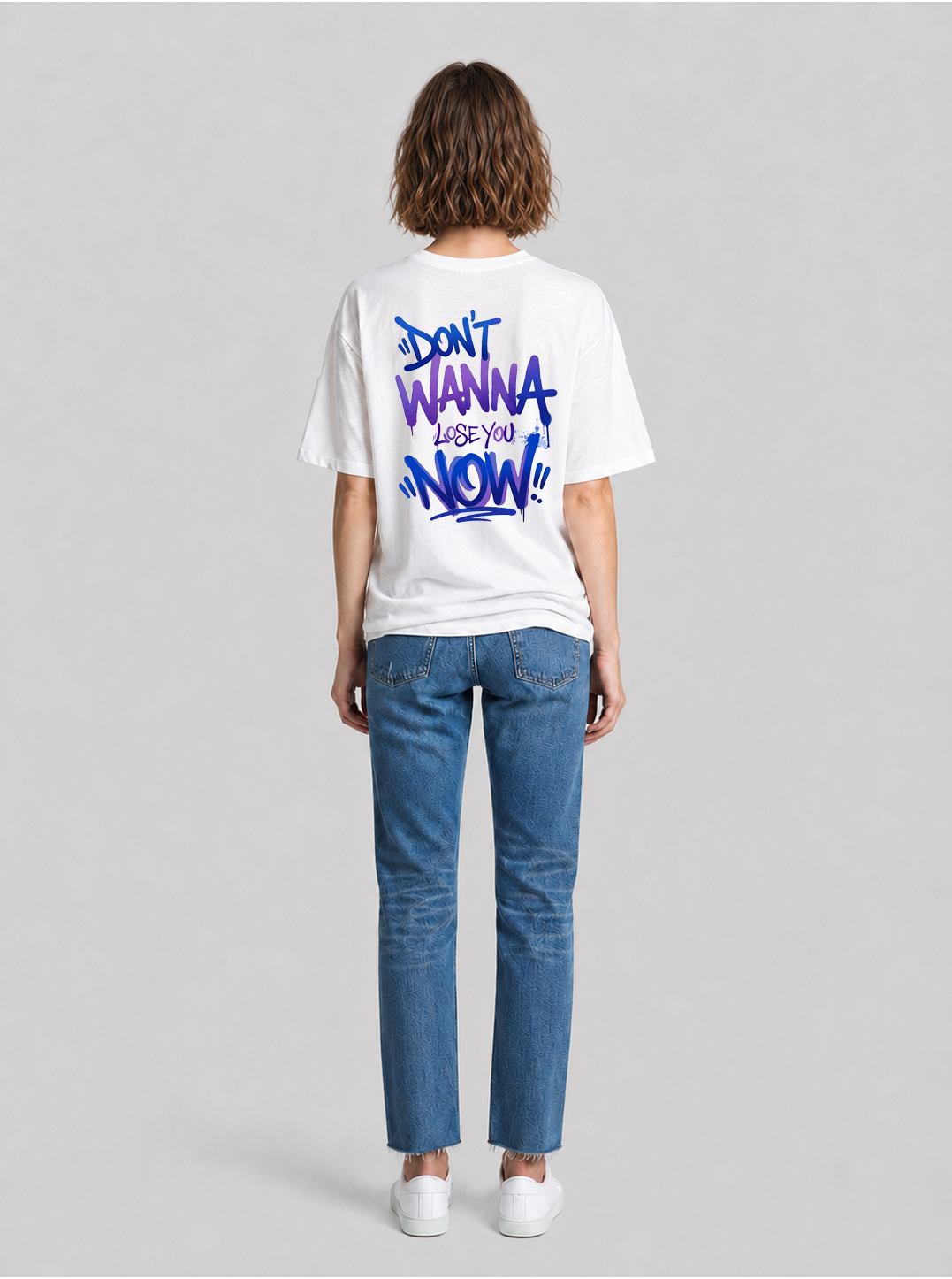 Don´t wanna lose you now Tag T-Shirt white