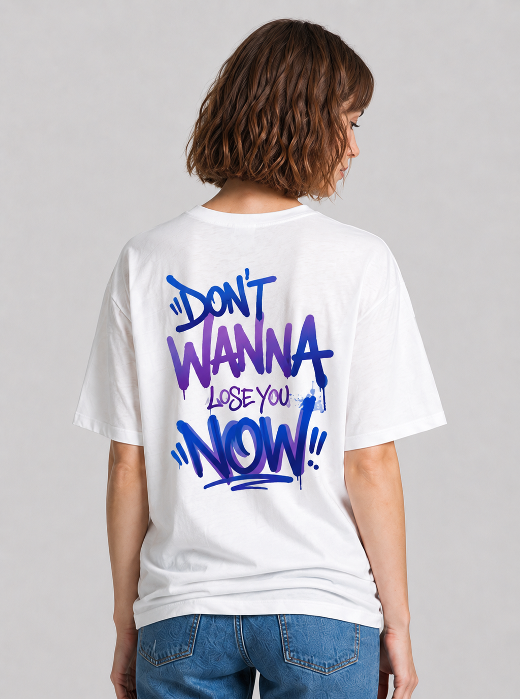 Don´t wanna lose you now Tag T-Shirt white