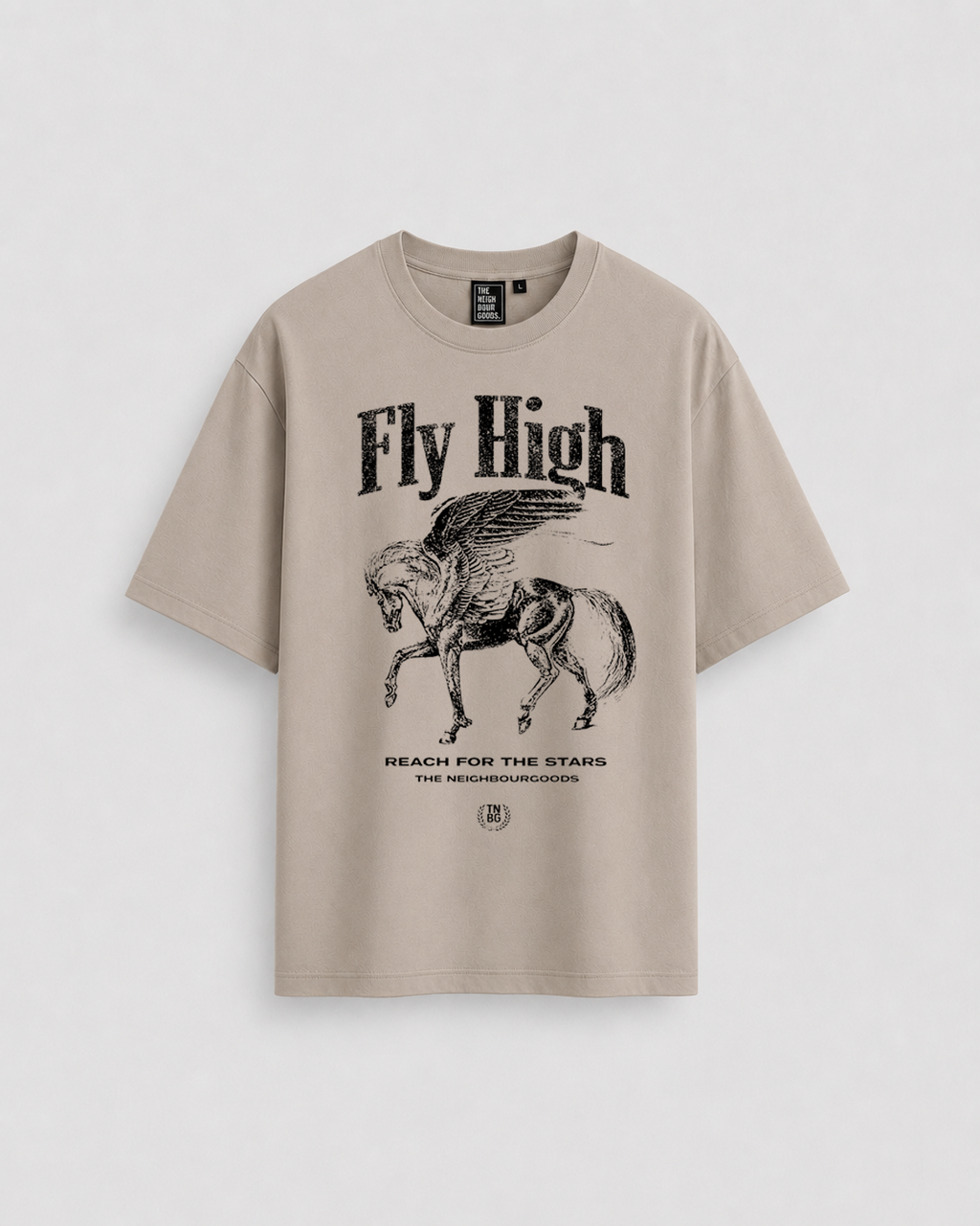 Fly High Heavy Oversize T-Shirt Dusty Mud