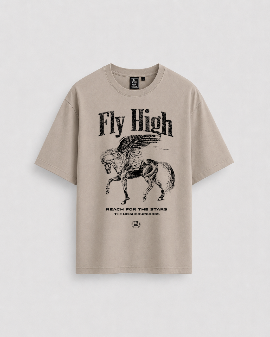Fly High Heavy Oversize T-Shirt Dusty Mud
