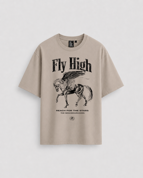 Fly High Heavy Oversize T-Shirt Dusty Mud