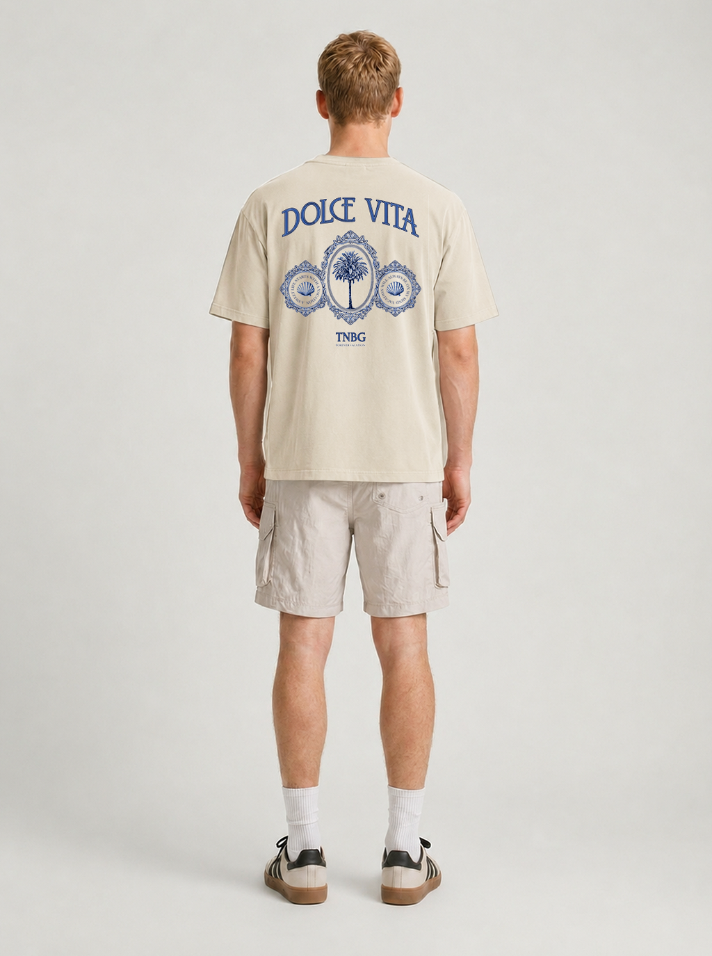 Forever Vacation Heavy Oversize T-Shirt Off-White