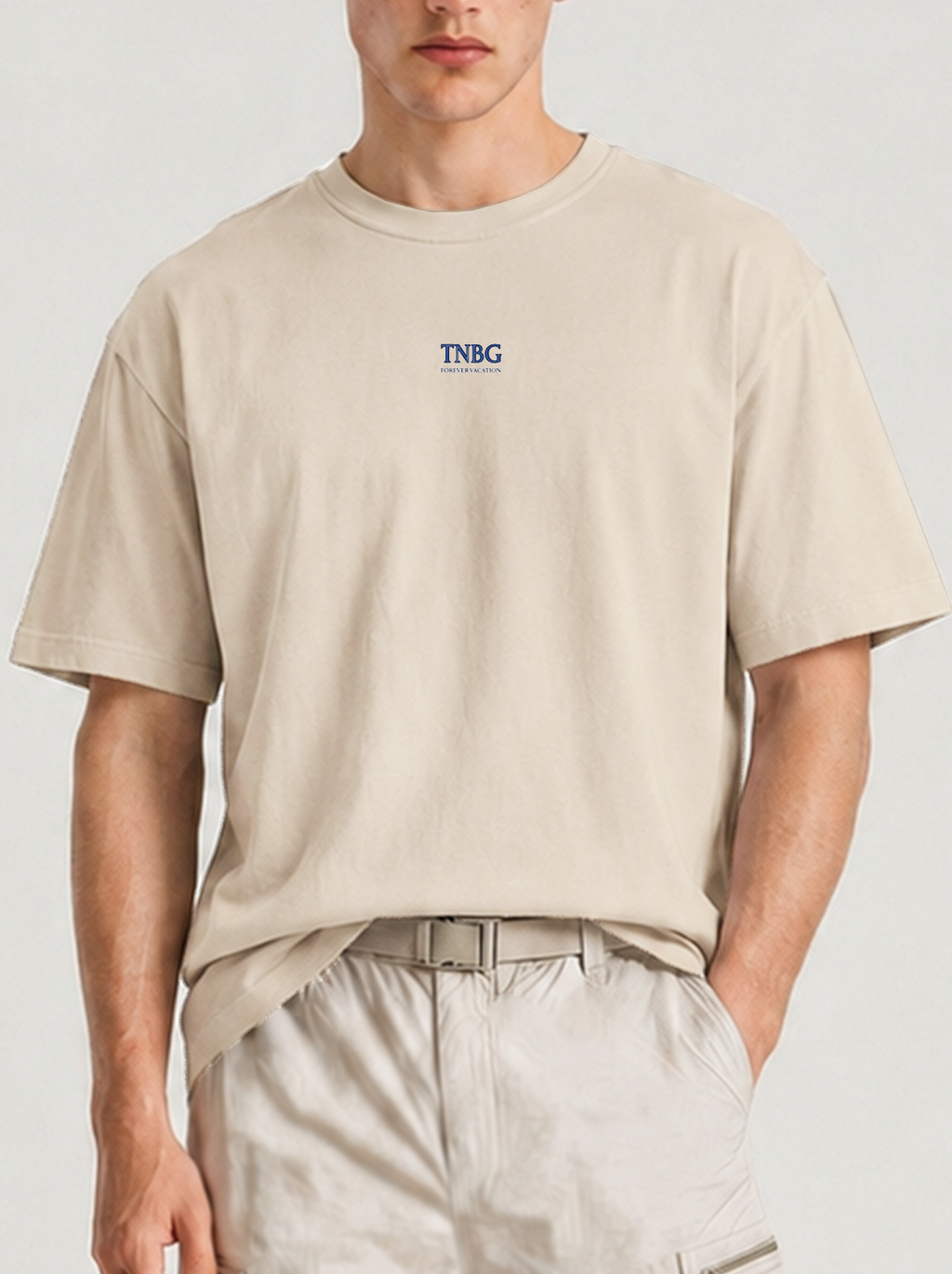 Forever Vacation Heavy Oversize T-Shirt Off-White