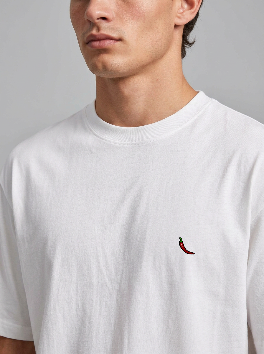 Icon T-Shirt Chilli White