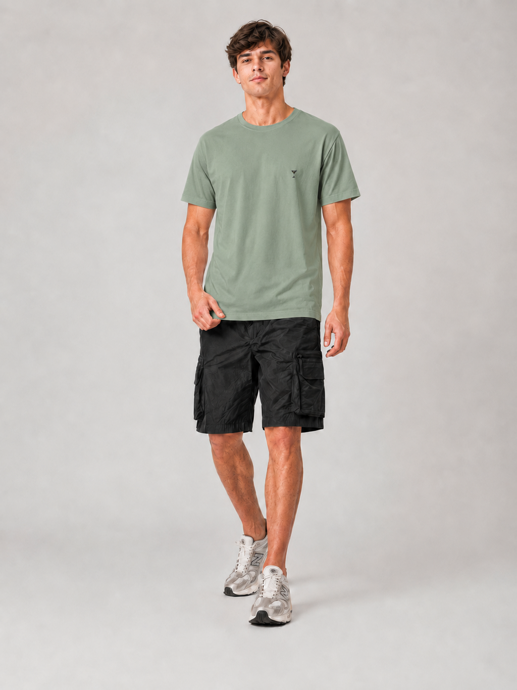 Icon T-Shirt Martini Glass Sage