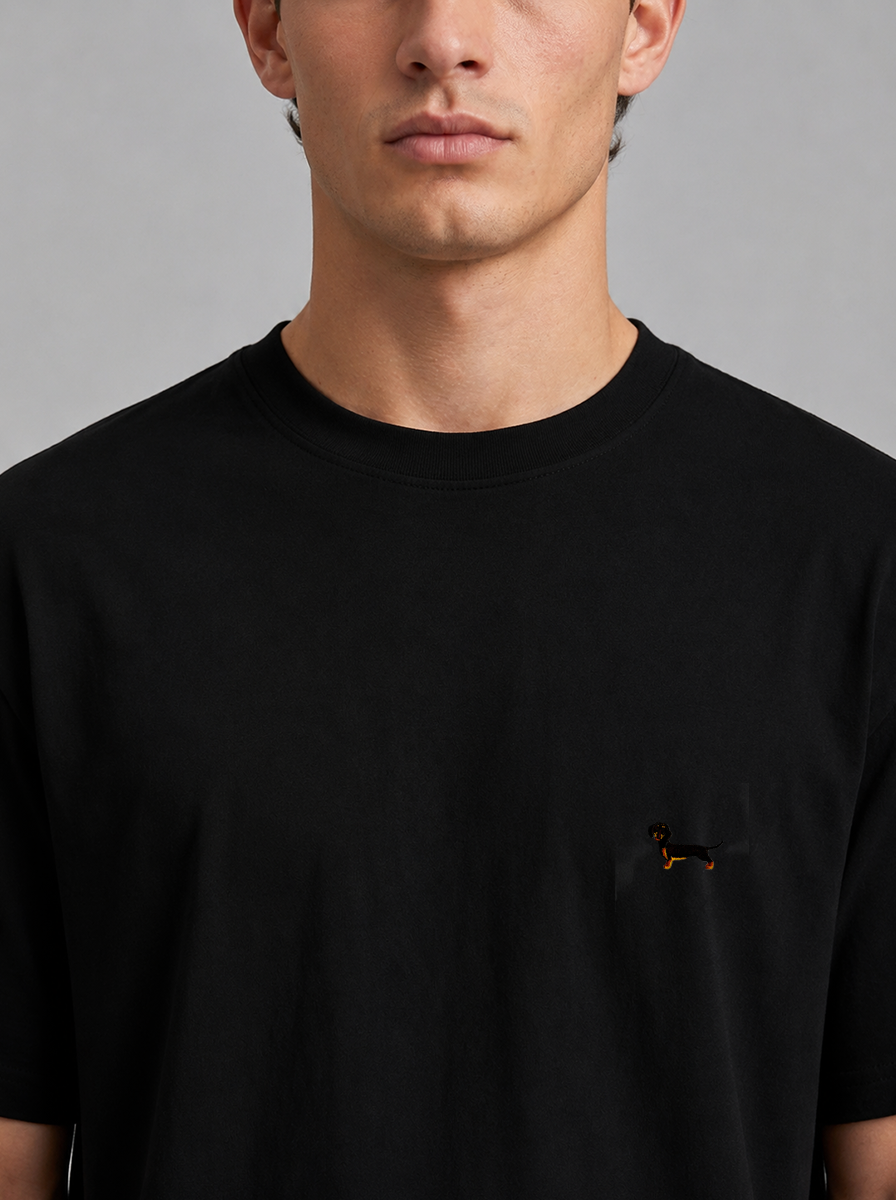 Icon T-Shirt Sausage Dog Black