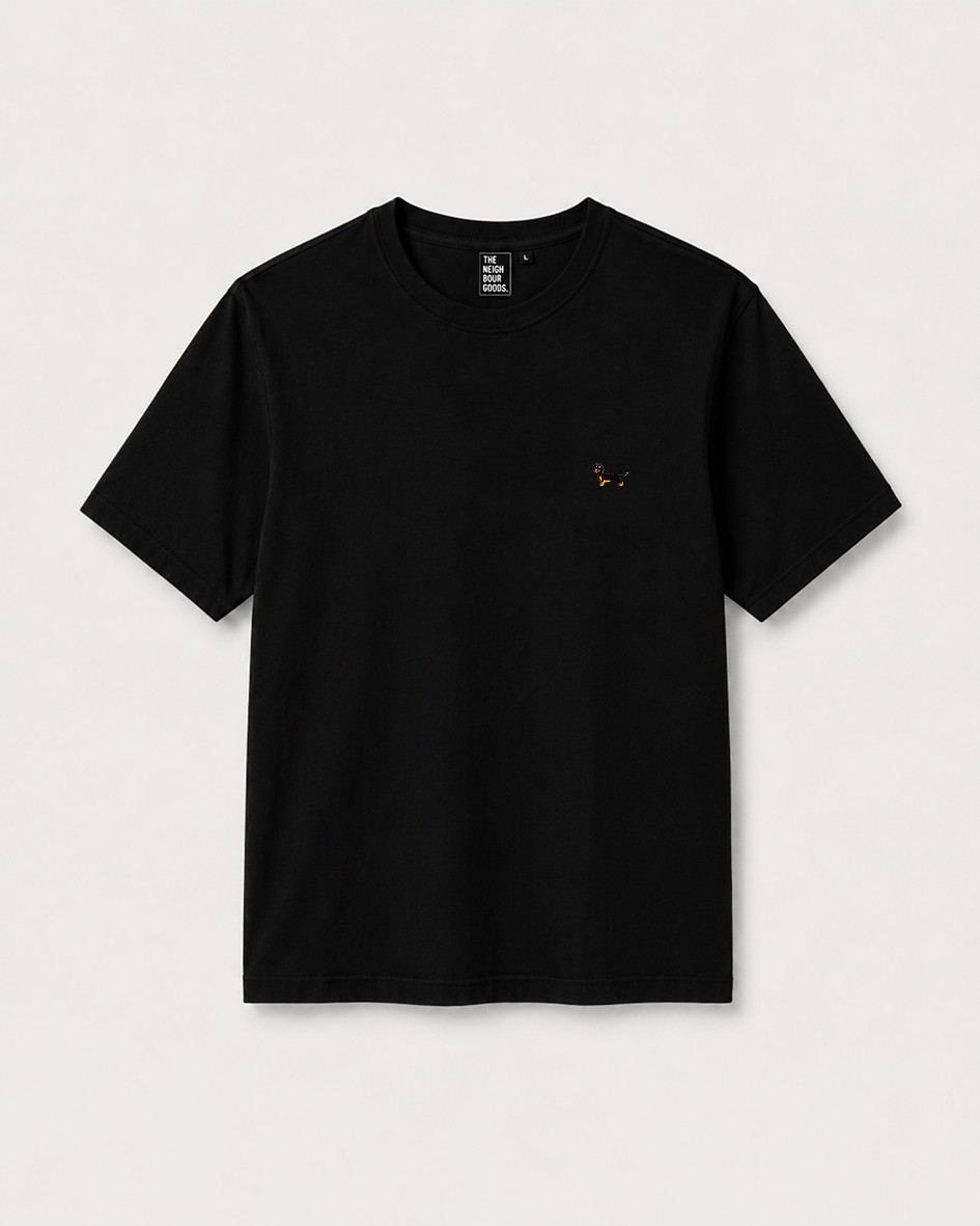 Icon T-Shirt Sausage Dog Black