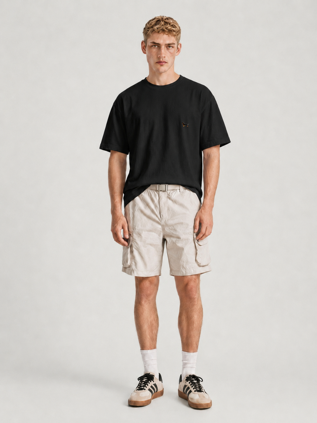 Icon T-Shirt Sausage Dog Black