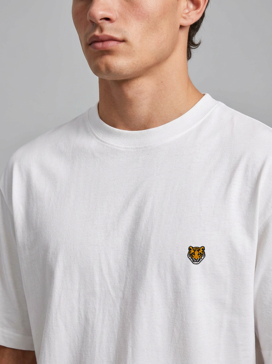 Icon T-Shirt Tiger White