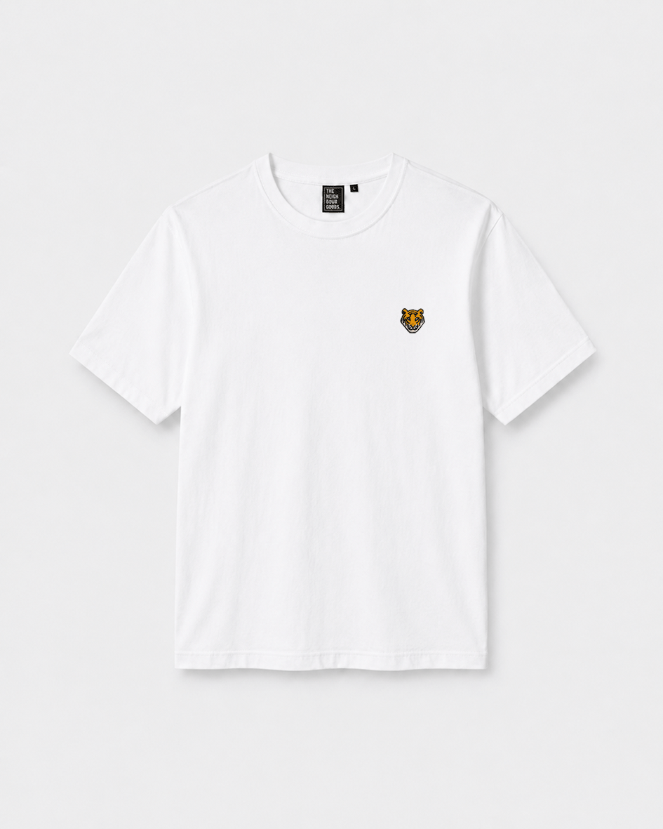 Icon T-Shirt Tiger White