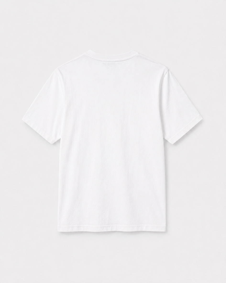Icon T-Shirt Wine Glass White