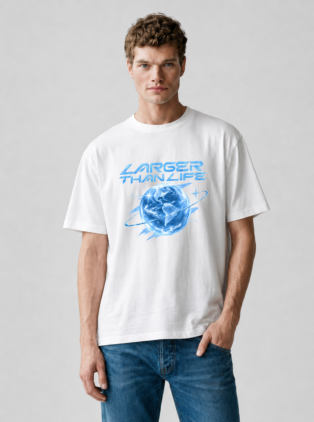 Larger than life T-Shirt white
