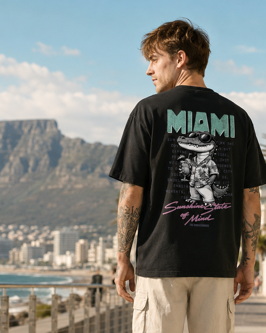 Miami Alligator Oversize T-Shirt